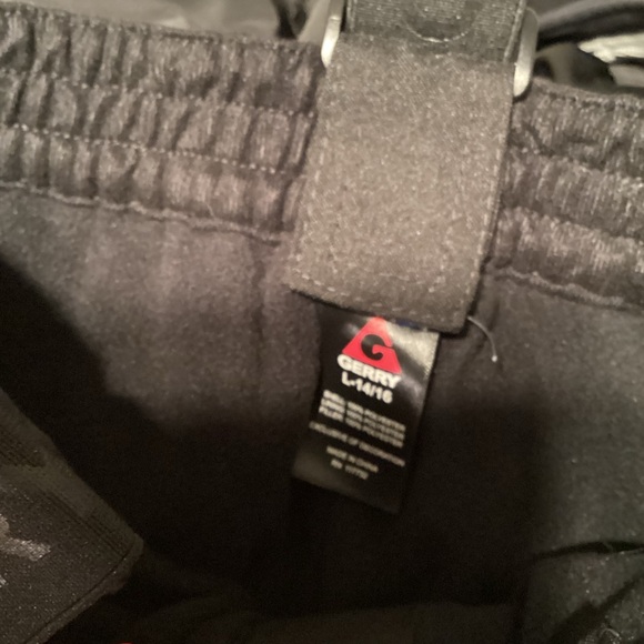 Gerry Black Snow Pants Suspender sz 14-16 - Picture 5 of 5